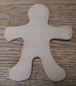 Wood Shape Gingerbread Man