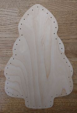 Base Drilled Tree Shape 14-1/4" Tall Large 52 holes