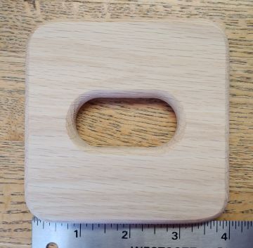 Base Slotted Square Tissue 4" Box Top / Plastic Bag Dispenser