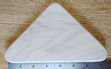 Base Slotted Triangle 5-1/2" x 5-1/2" x 7-1/4" Oak