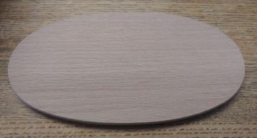 Base Slotted Oval 5" x 10" Oak
