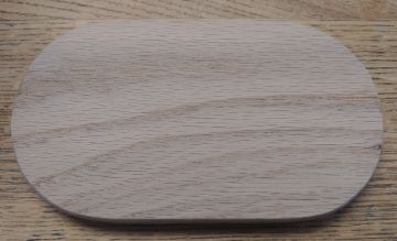 Base Slotted Race Track / Oblong 4" x 7" Oak