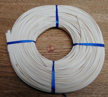 Reed Round BLEACHED Natural #3 ONE pound coil