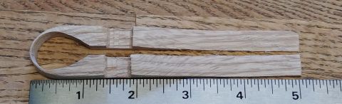 Ear Side Notched Style Oak SOLD INDIVIDUALLY