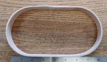 Hoop Oval Race Track Oak 4" x 8" x 1/2" Wide
