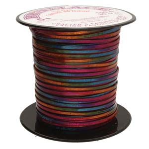 RexLace / Britelace Plastic Lacing Tie Dye Reds 100ft