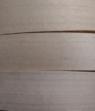 Maple Veneer Thin Cut 3/8" wide Wood Strips 4ft long