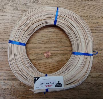 Reed Flat Oval Natural 11/64" Wide half pound coil