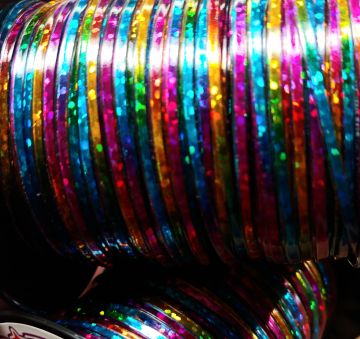 RexLace / Britelace Plastic Lacing Tie Dye Rinbow 100ft