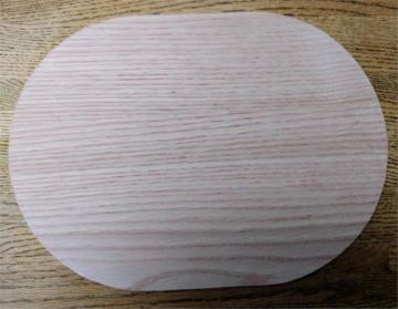 Base Slotted Race Track / Oblong 10" x 14" Oak