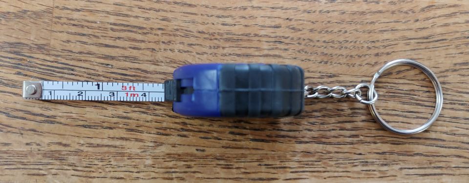 Tool - Tape Measure 3 Feet Long with Key Chain