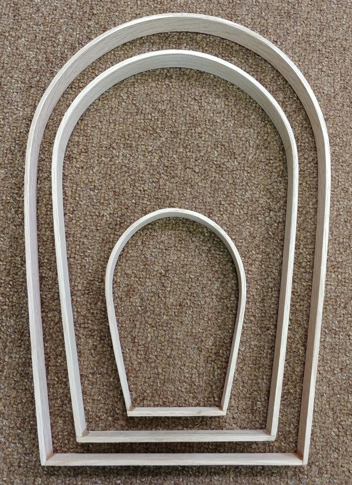 Handle D Tulip Shape Oak 6" x 13" Dovetailed