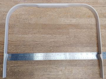 Handle U Notched Flat Top (Sq) OAK 16" Spread 32" Long