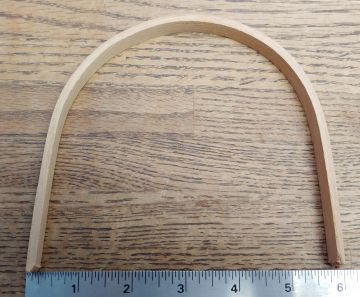 Handle Unnotched U 13" x 1/2" W x 6" spread Oak
