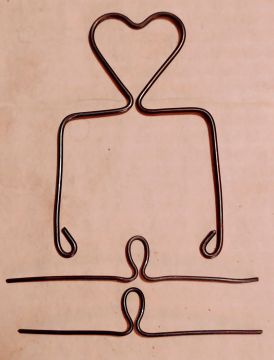 Mini Jelly Jar Wire with Heart Handle