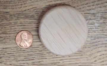 Base Slotted Round 2" Oak