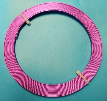 Wire Flat Aluminum 3mm wide Purple