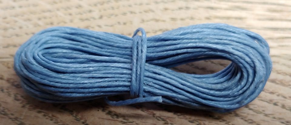 Irish Waxed Linen 7ply Denim 25ft