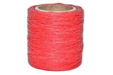 Cord Waxed Poly 6ply Flame Red