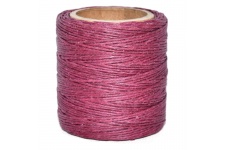 Cord Waxed Poly 6ply Raspberry
