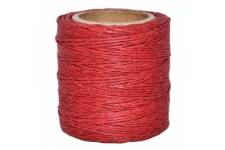 Cord Waxed Poly 6ply Scarlet