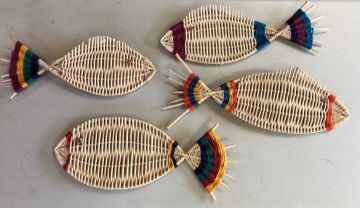 Pattern - Colorful Woven Fish by Bowers