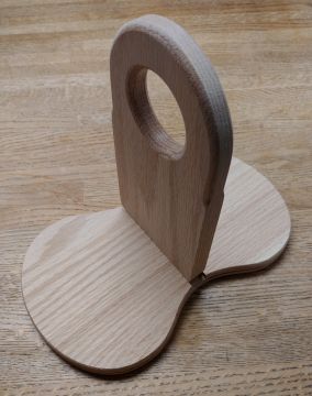 Base & Handle Set Peanut with Divider Handle OAK