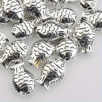 Bead Fish Interval Beads Zinc Alloy