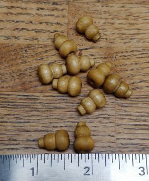 Bead Gourd Wood 7x10mm