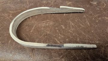 Handle Bushel Ear Oak 2-1/2" spread Open Notch