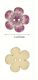 Buttons Painted Wood Flowers Small 10 pack