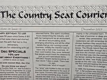 Country Seat Courier Newsletter 2025 December