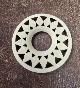 Coiling Base Wood Diamond Circle