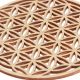 Coiling Base Wood Laser Cut Hexagon Flower Design