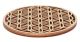 Coiling Base Wood Laser Cut Hexagon Flower Design