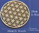 Coiling Base Wood Laser Cut Hexagon Flower Design