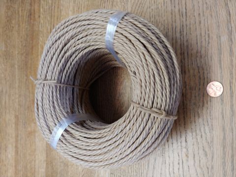 Danish Seat Cord Laced Natural TWO Pound Coil