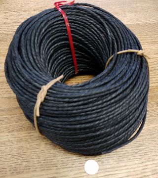 Danish Seat Cord UNLaced BLACK TWO Pound Coil