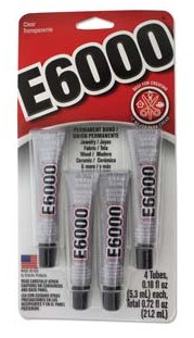 The Country Seat: Glue E6000 4pk .18 oz each tube