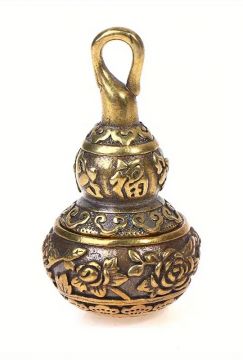 Bead Gourd Brass Charm 2 piece