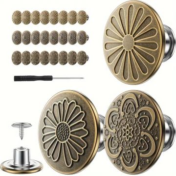 Tool - Handle Screw / Jeans Buttons / Chicago Screws Bronze Sets