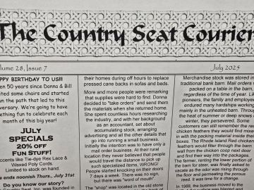 Country Seat Courier Newsletter 2025 July