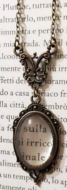 Tool - Magnifier Necklace Oval Pendant Vintage Design