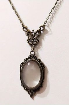 Tool - Magnifier Necklace Oval Pendant Vintage Design