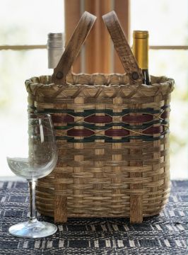 CLASS - Melinda Kessler June 20th, Saturday, Wine Basket with Double Swing Handles
