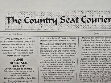 Country Seat Courier Newsletter 2025 June