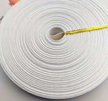 Paper Rattan Coil 1/2" Paper Band White
