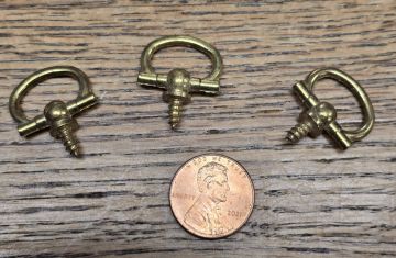 Tool - Planter Basket Screw Top Brass Oval Picture Hanger