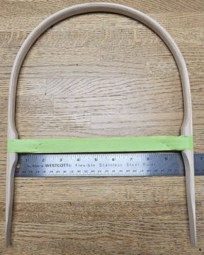 Handle Closed Notched Tall Ash Rd U 10" spread 24" long Redbird Handle