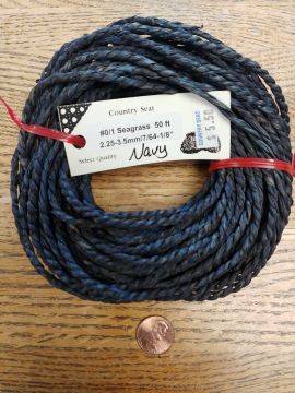Seagrass Rope Dyed #0/#1 50ft Bundle  Navy